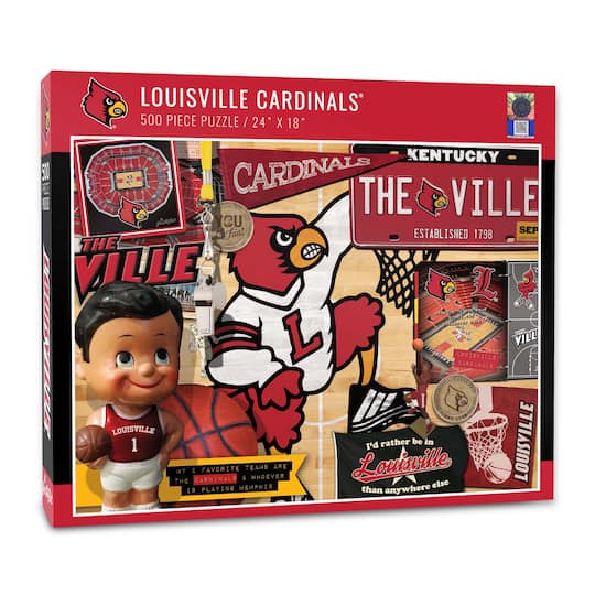 College Team Retro Series 500 Piece Puzzle By Youthefan in Louisville Cardinals | 18" x 24" | Michaels®